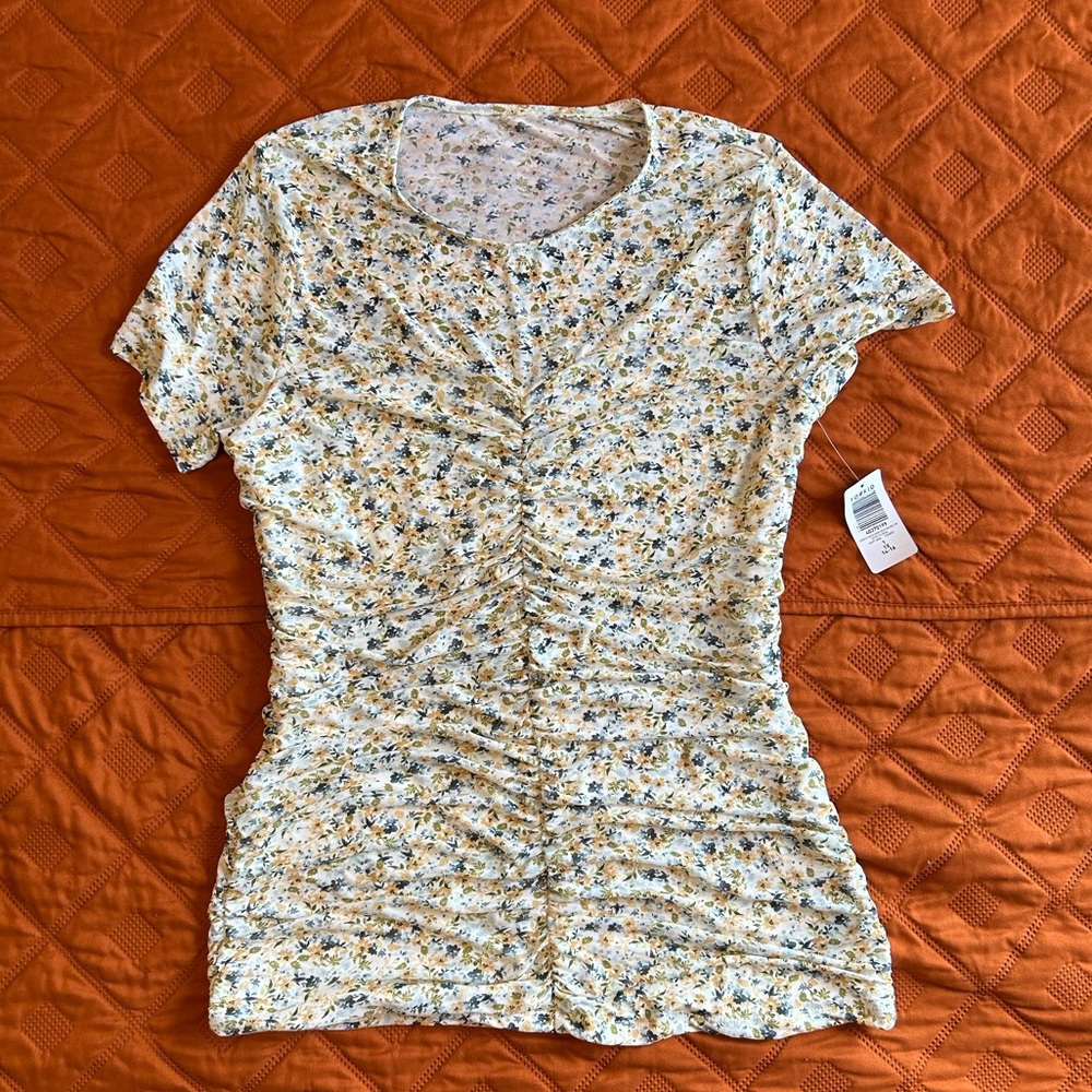 Torrid Floral Ruched Shirt - 1X